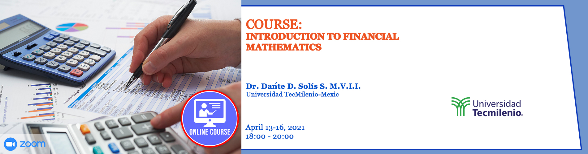 2021.04.13-04.16 Introduction to Financial Mathematics
